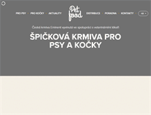 Tablet Screenshot of krmivo-eminent.cz
